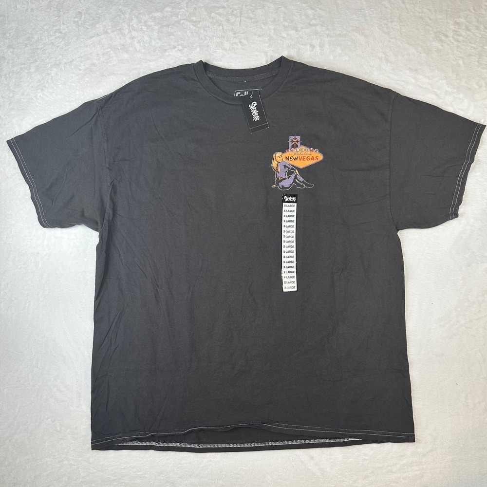 Fallout New Vegas Graphic T-Shirt Ripple Junction Charcoal Gray Mens XL NWT
